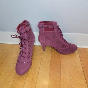 LouLou de la Falaise WINE SUEDE BOOTIES 8M